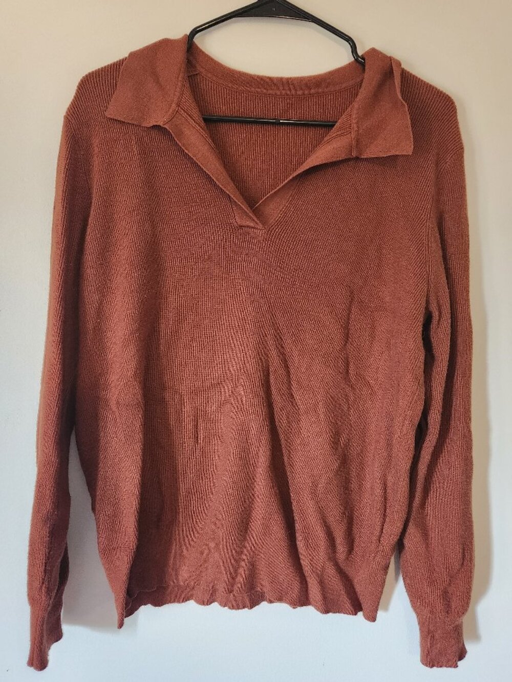 Burnt Orange Knit Sweater